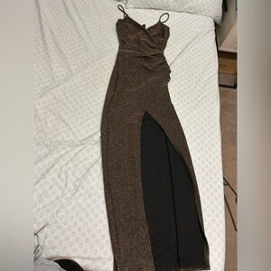 Windsor Black and Gold Glitter Dress